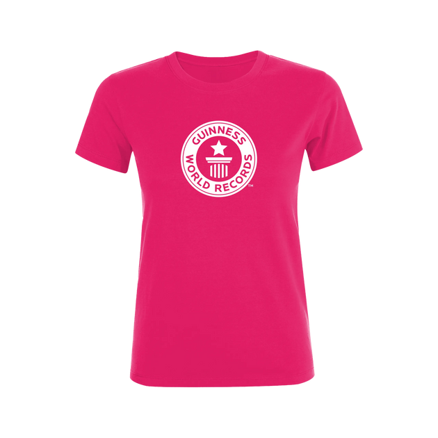 Guinness World Records Womens T Shirt White Logo-Female