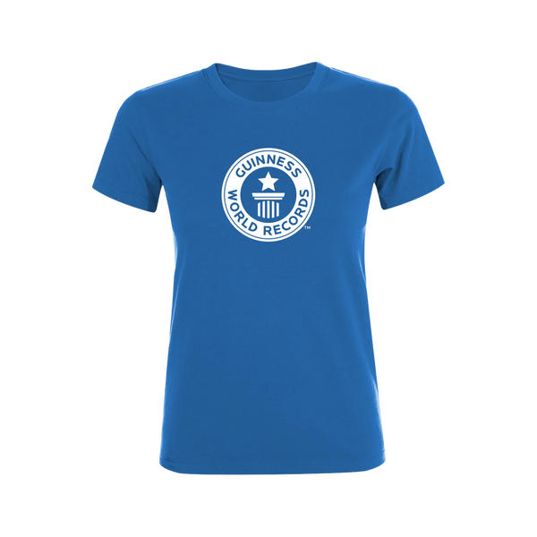 Guinness World Records Womens T Shirt White Logo-Female