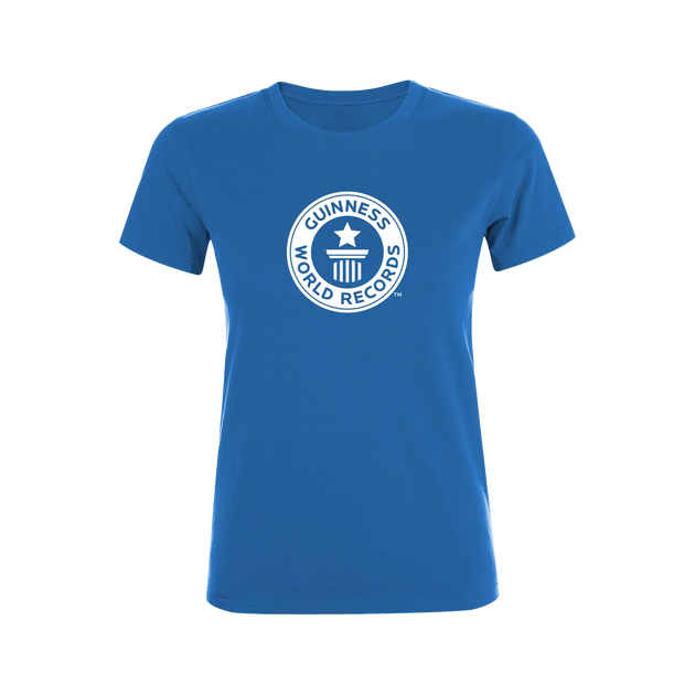 Guinness World Records Womens T Shirt White Logo-Female