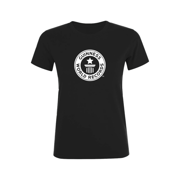 Guinness World Records Womens T Shirt White Logo-Female