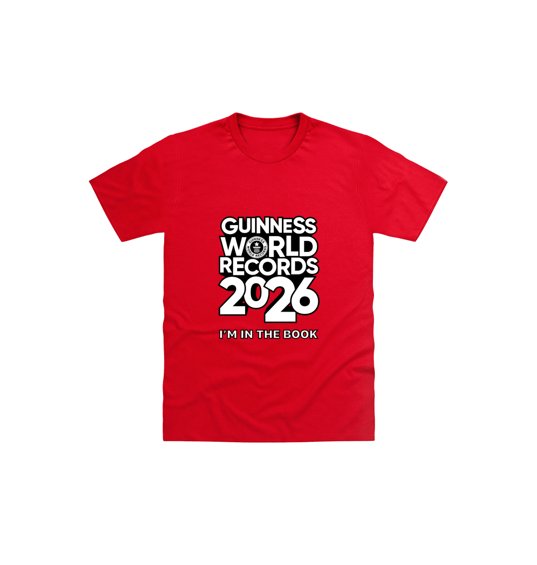 Red Printed Kids T-Shirt Front