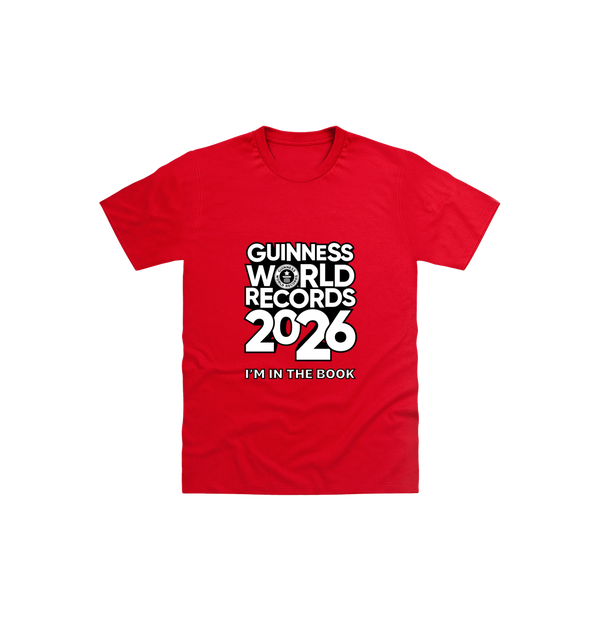 Red Printed Kids T-Shirt Front