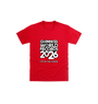 Red Printed Kids T-Shirt Front