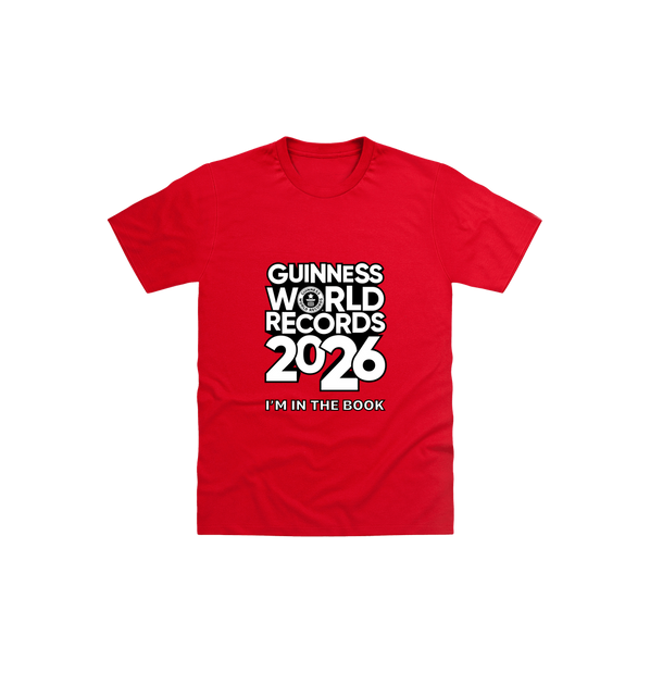 Red Printed Kids T-Shirt Front