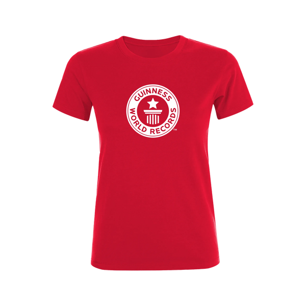Guinness World Records Womens T Shirt White Logo-Female