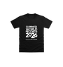 Black Printed Kids T-Shirt Front
