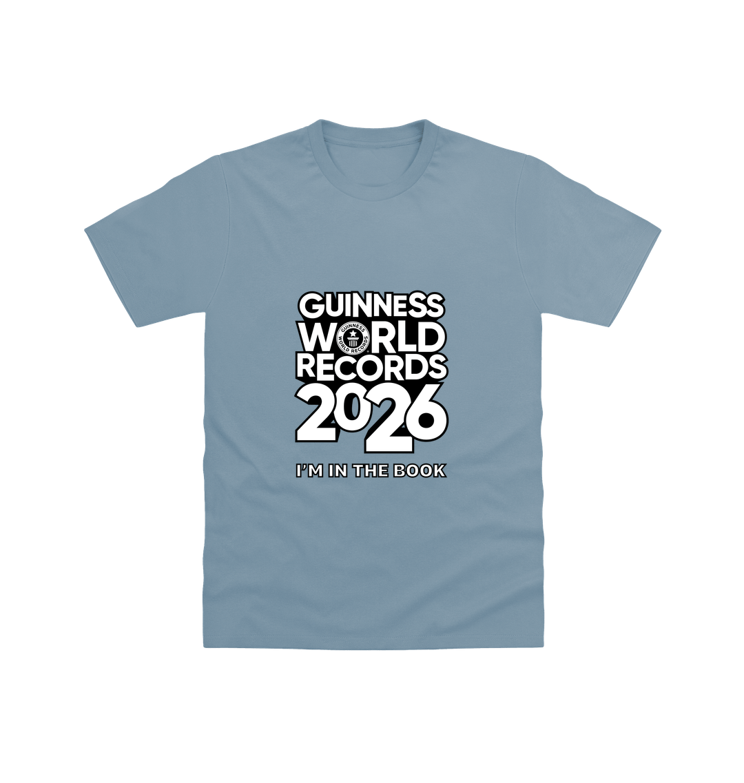 Stone Blue Printed T-shirt Front