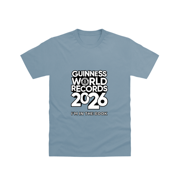 Stone Blue Printed T-shirt Front