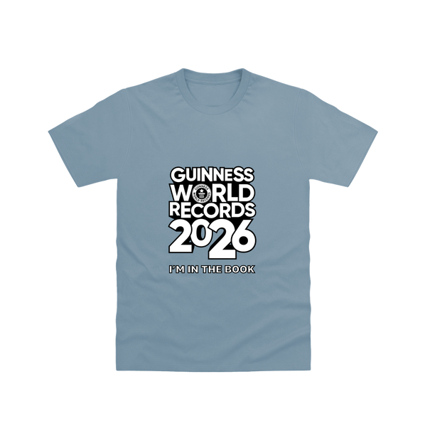 Stone Blue Printed T-shirt Front