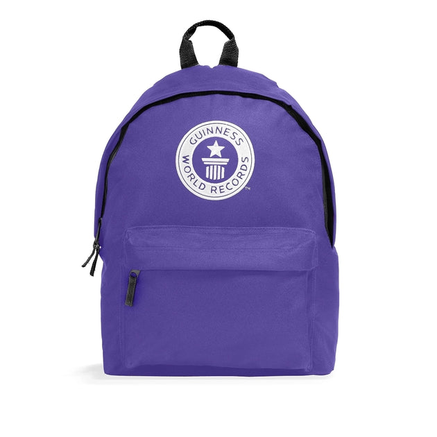Guinness World Records Kids Backpack White Logo-Purple