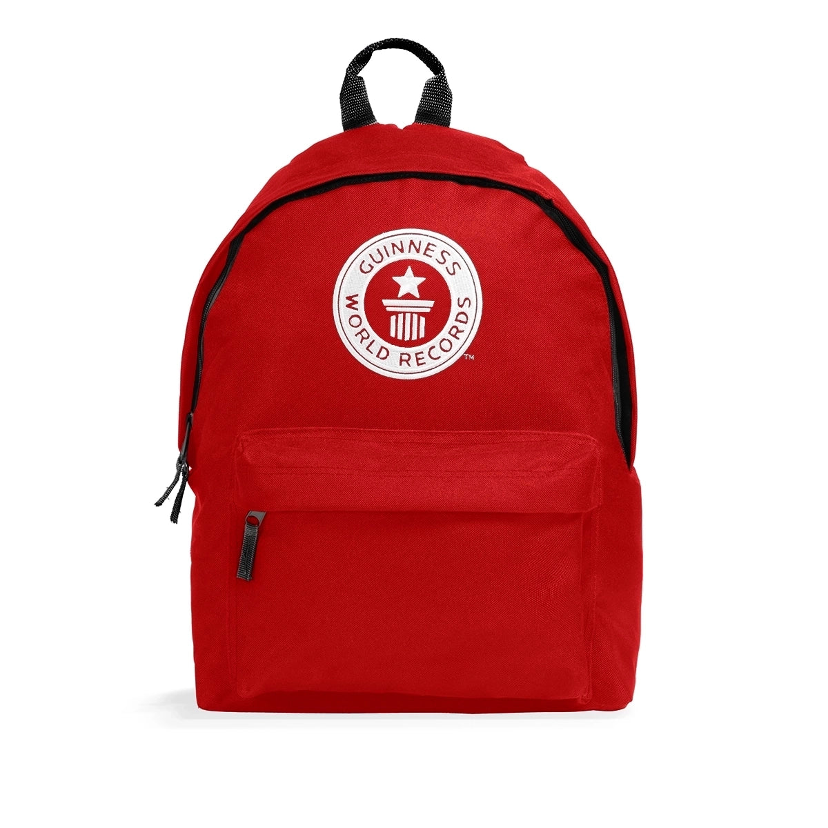 Guinness World Records Kids Backpack White Logo-Bright Red