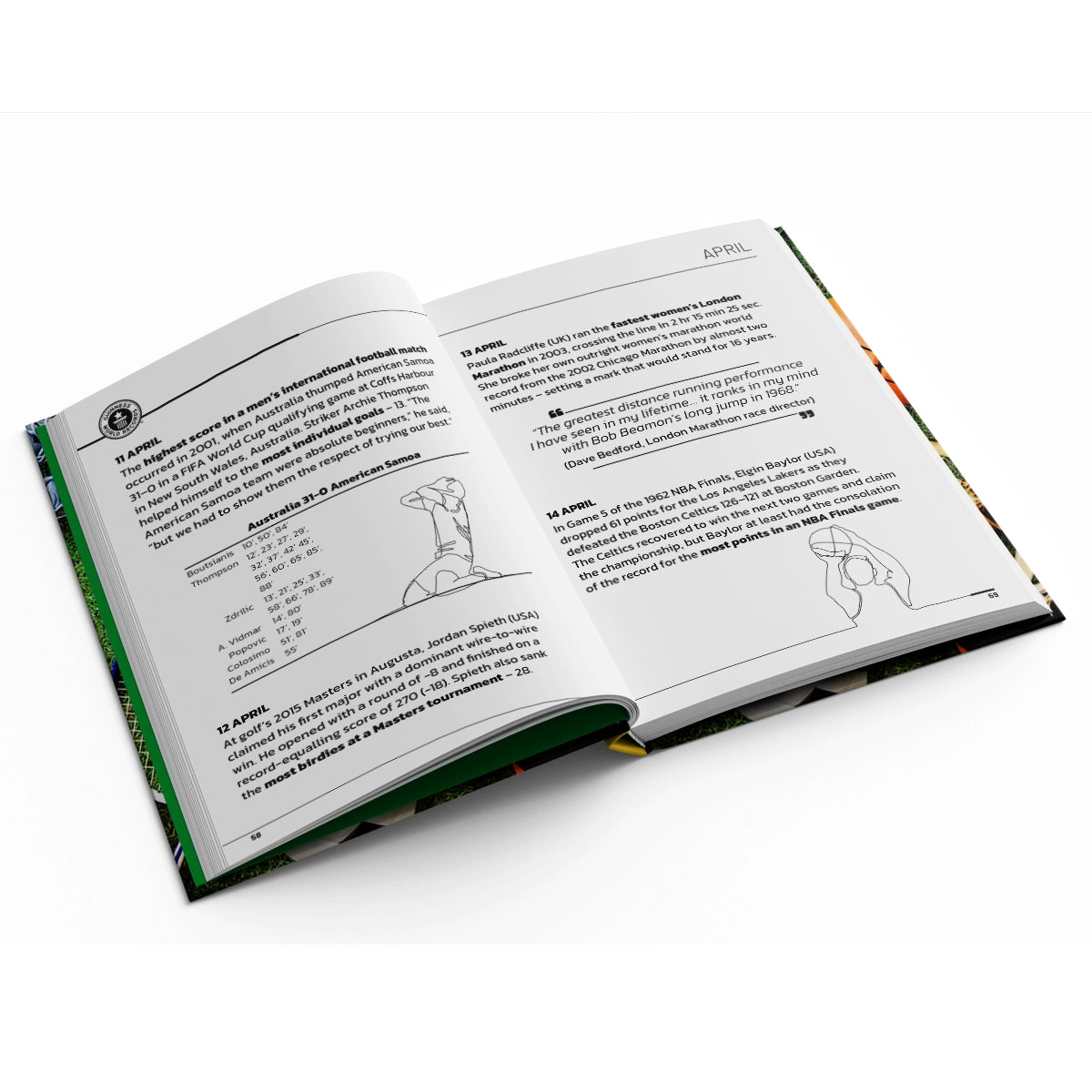 Livre Guinness World Records 365 Sport édition dédicacée