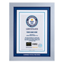 Record Participant Certificate The Largest Attendance at a Fashion Show 