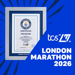 Record Participant Certificate - TCS London Marathon 2026