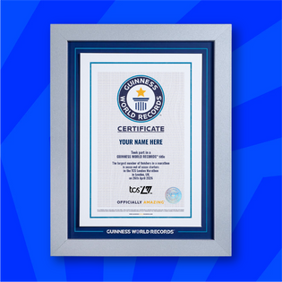 Record Participant Certificate - TCS London Marathon 2026