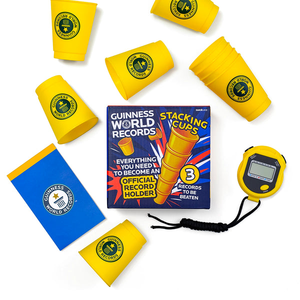 World Record Sticker Stack Stacking Cups Record Breaker Kit | Family Fun | Activity – Guinness ...