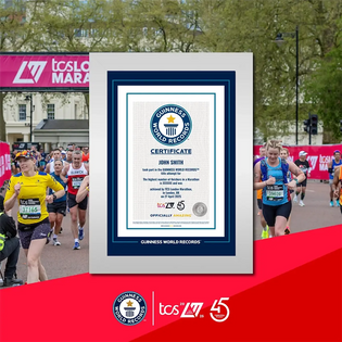 Certificado de Participante Recorde TCS Maratona de Londres 2025