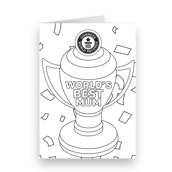Personalised Colour In Worlds Best Mum Card