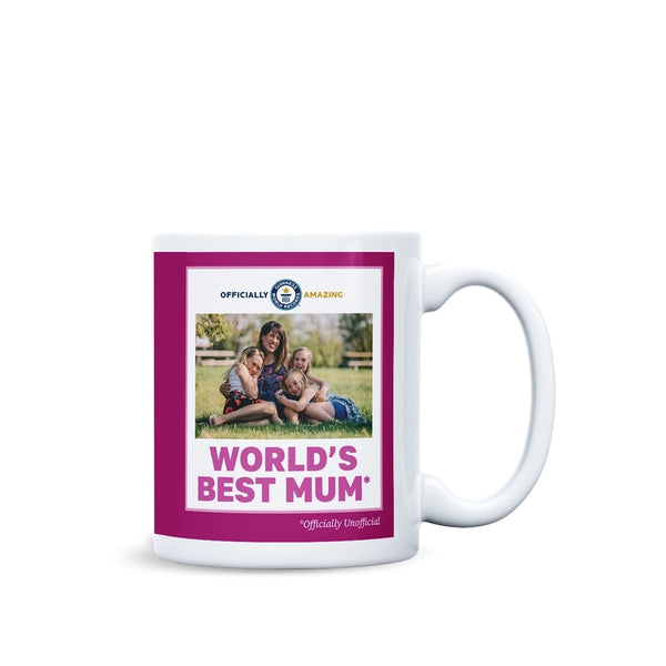 Mug personnalisé Worlds Best Mum Design carré