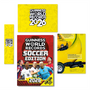 Collection of Guinness World Records 2026 soccer book on a white background