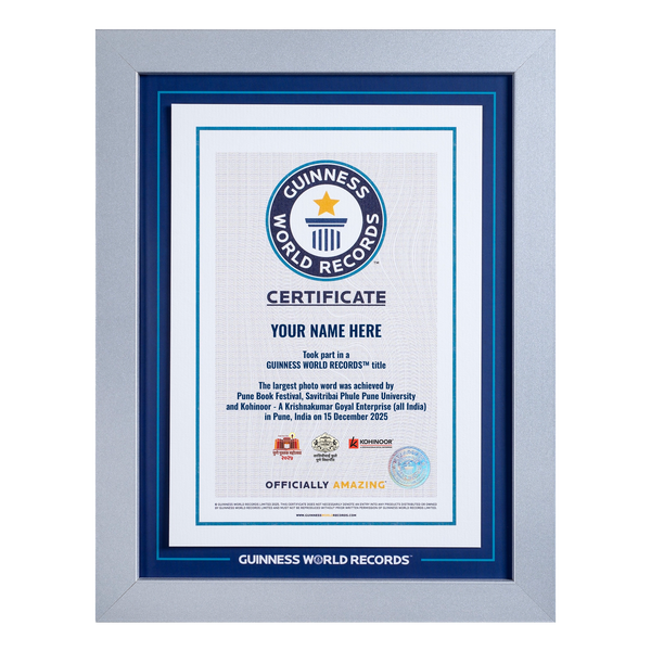 Record Participant Certificate Largest Photo Word