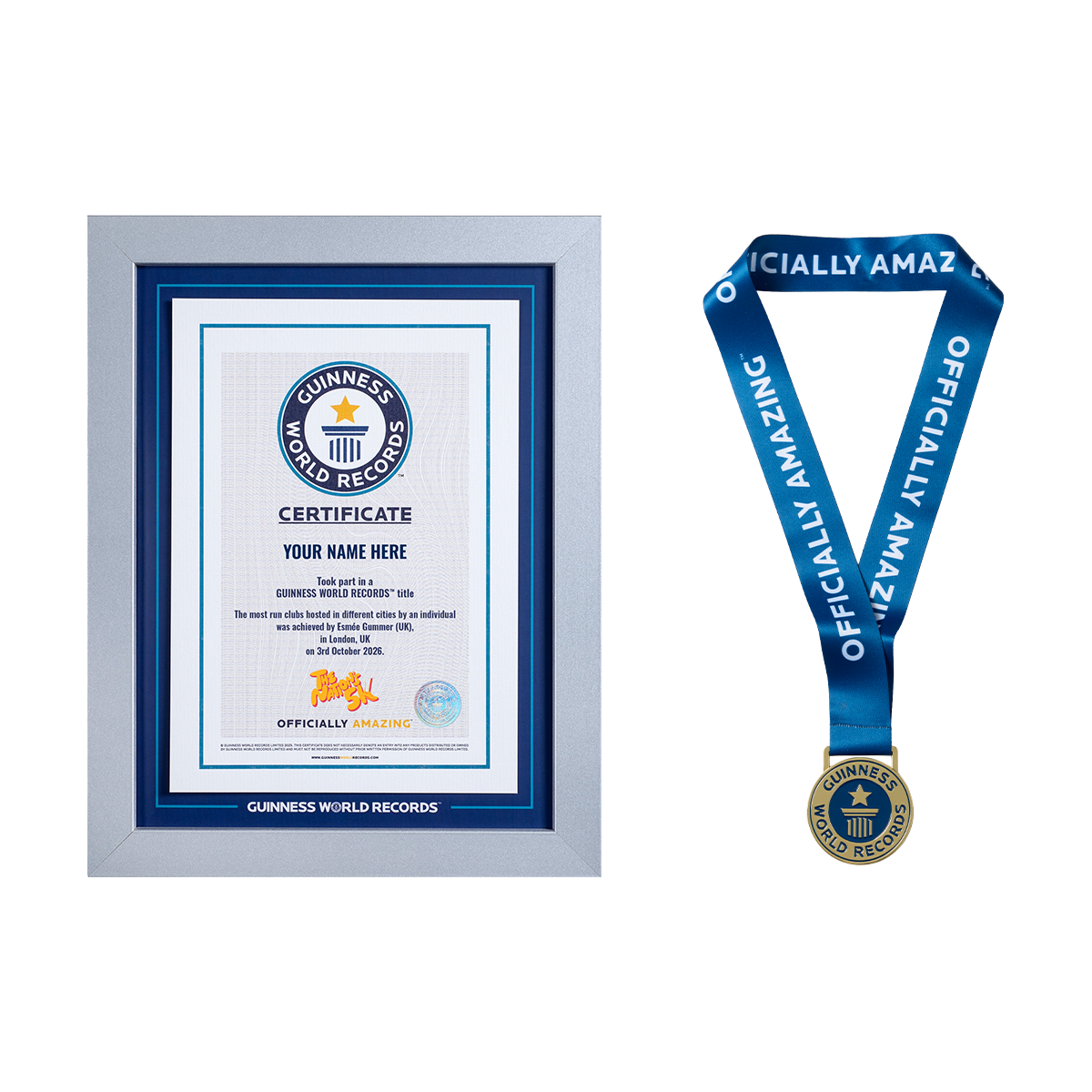 Record Participant Certificate Most Run Clubs Hosted In Different Cities By An Individual
