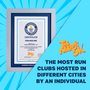 Record Participant Certificate Most Run Clubs Hosted In Different Cities By An Individual