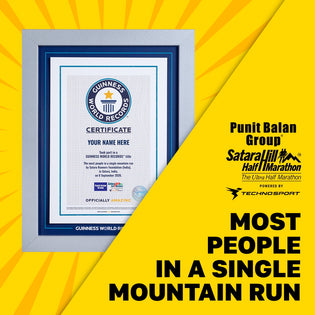 Record Participant Certificate Most People in a Single Mountain Run