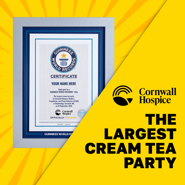Record Participant Certificate Largest Cream Tea Party