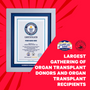 Record Participant Certificate The Largest Gathering of Organ Transplant Donors and Organ Transplant Recipients