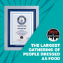 Record Participant Certificate Largest Gathering of People Dressed as Food