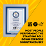 Record Participant Certificate The Most People Performing the Standing Roll Down Exercise Simultaneously