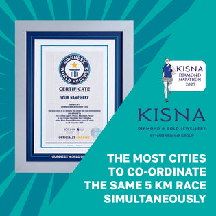 Record Participant Certificate The Most Cities to Co-ordinate the Same 5 km Race