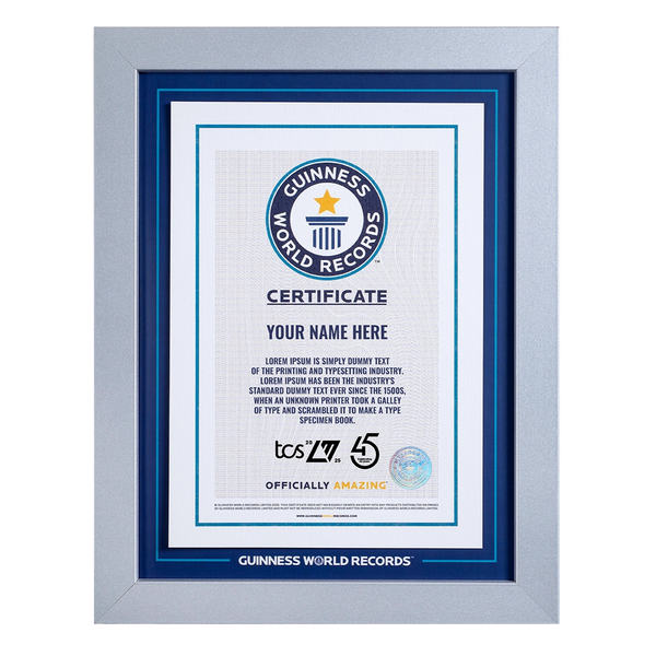 TCS 런던 마라톤 2025 기록 참가자 증명서