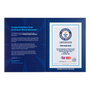 co-branded Guinness World Records RPC certificate with She runs on a white background