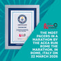 Record Participant Certificate The Most Pacers in a Marathon