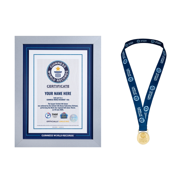 Record Participant Certificate The Largest Turkish Folk Dance