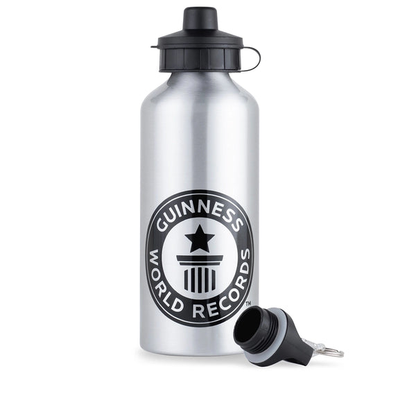 Guinness World Records Aluminium Water Bottle-Silver