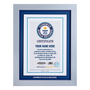 Record Participant Certificate The Most Contributions to Painting by Numbers (Multiple Venues)