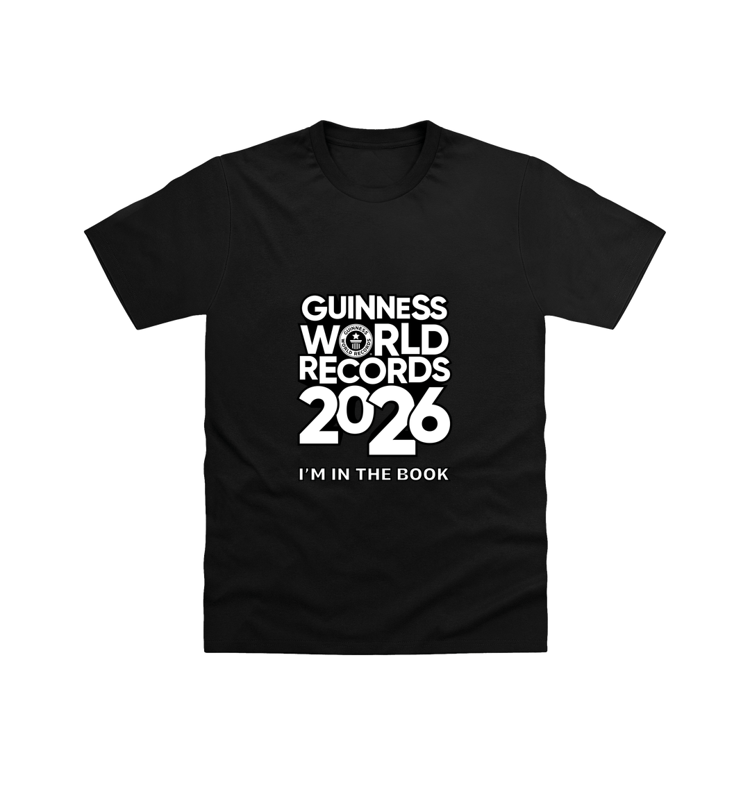 Pitch Black Printed T-shirt Front