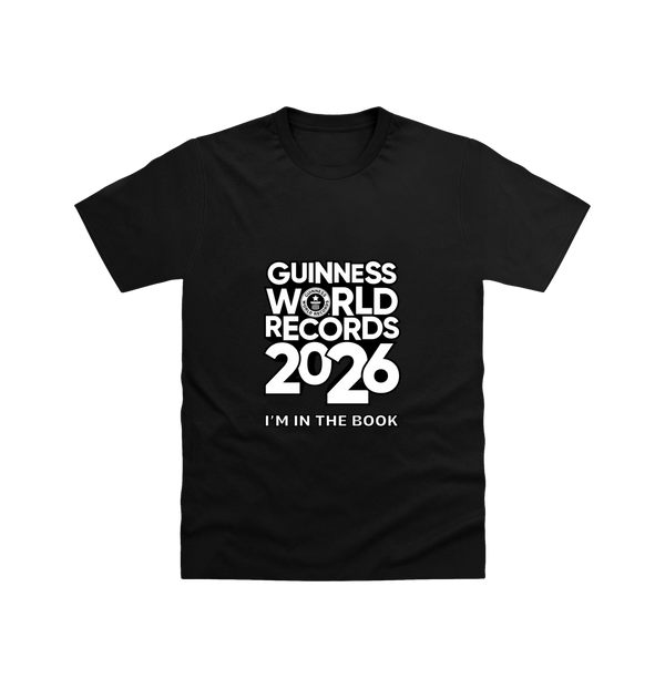 Pitch Black Printed T-shirt Front