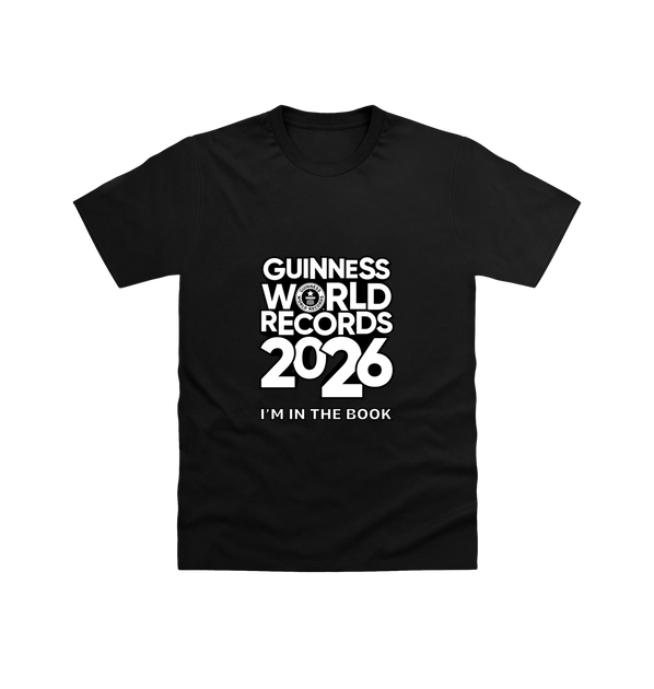 Pitch Black Printed T-shirt Front