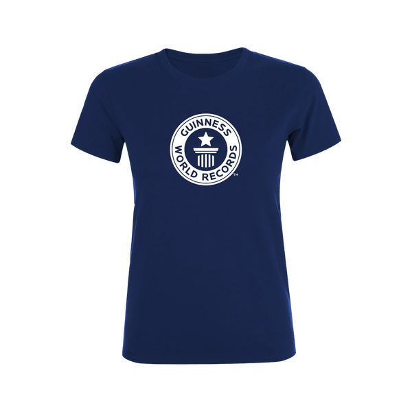 Guinness World Records Womens T Shirt White Logo-Female