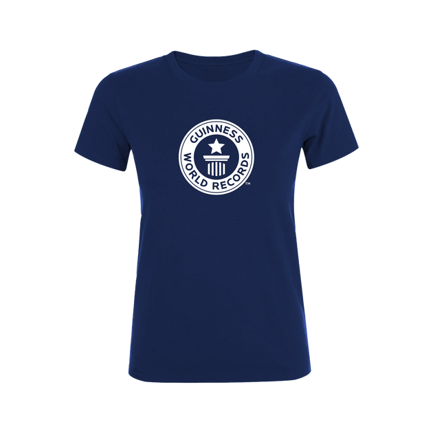 Guinness World Records Womens T Shirt White Logo-Female