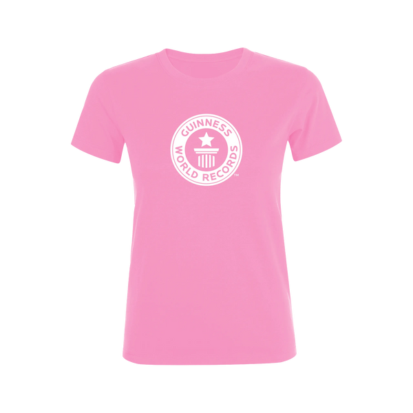 Guinness World Records Womens T Shirt White Logo-Female