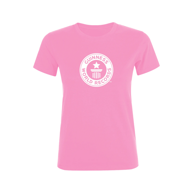 Guinness World Records Womens T Shirt White Logo-Female