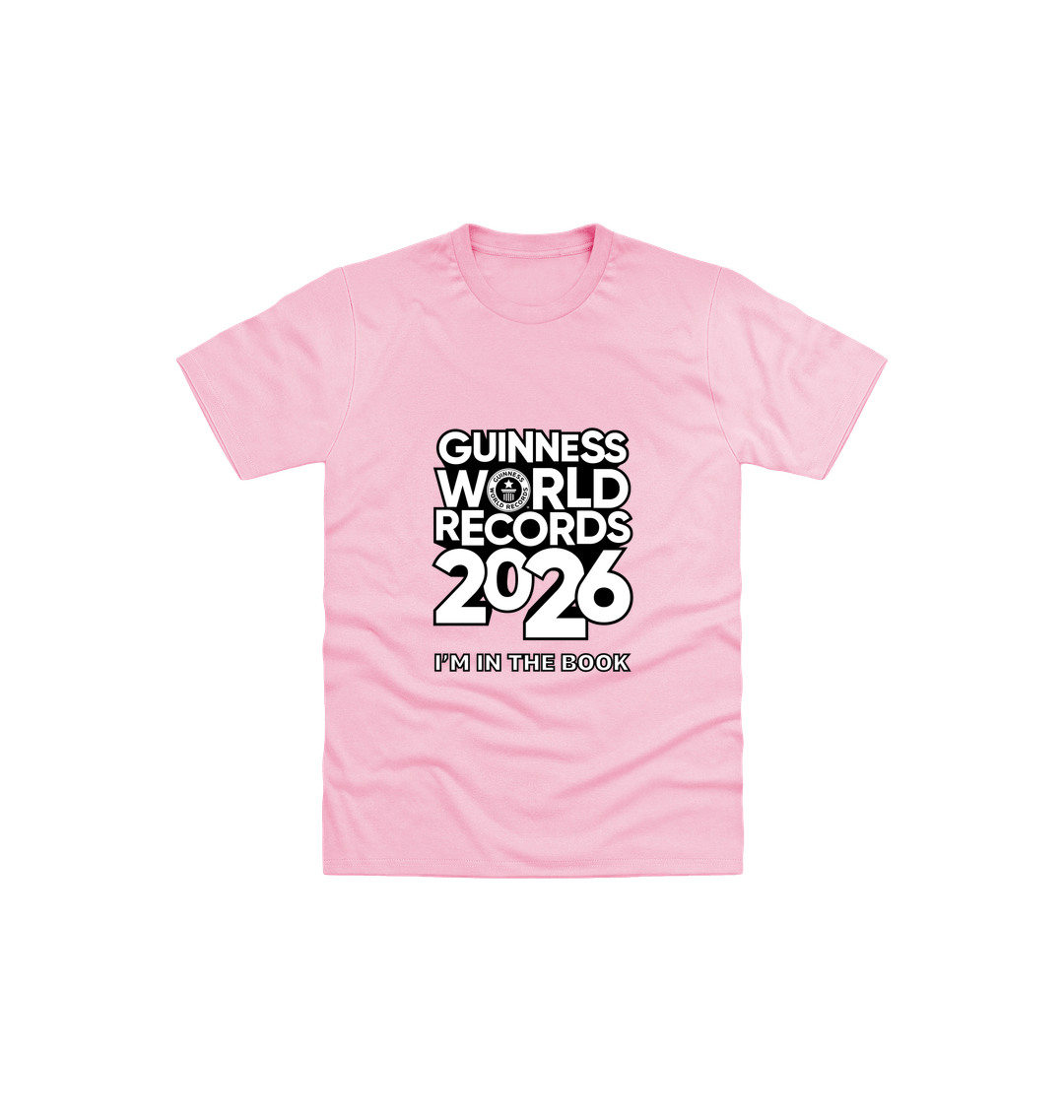 Light Pink Printed Kids T-Shirt Front