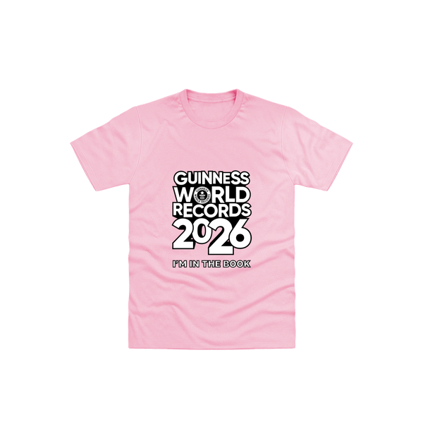 Light Pink Printed Kids T-Shirt Front