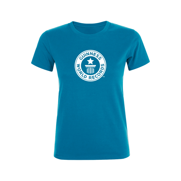 Guinness World Records Womens T Shirt White Logo-Female