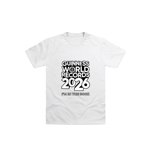 White Printed Kids T-Shirt Front